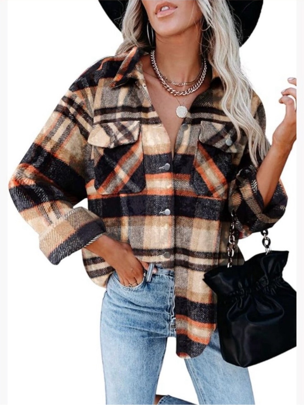 Cozy Plaid Women's Shacket